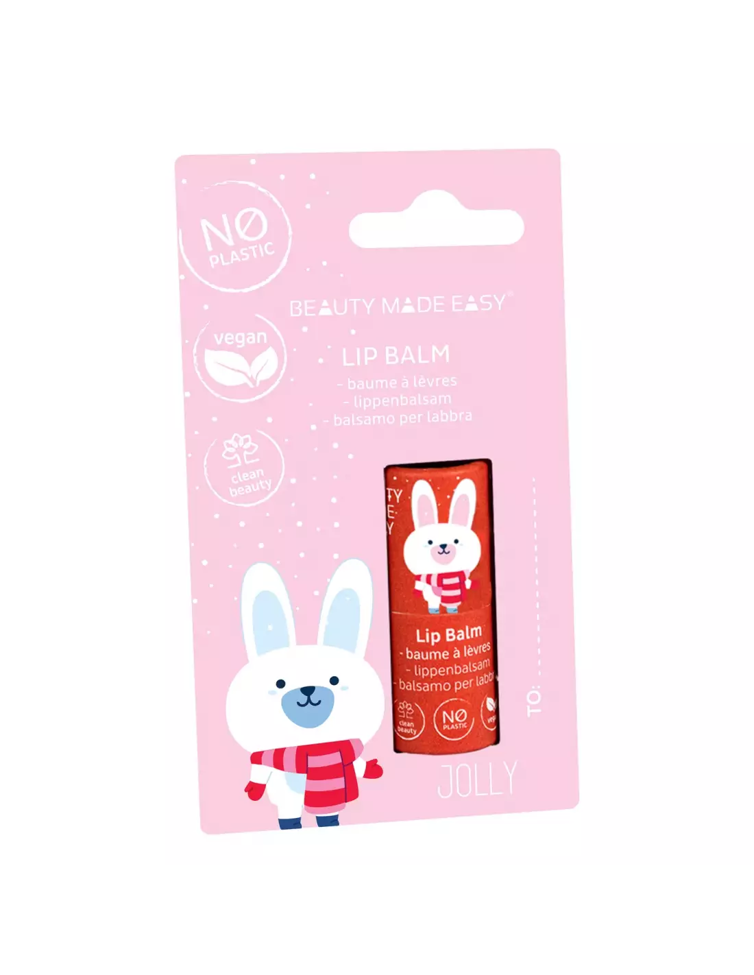 Pink Paper Tube Lip Balm Christmas Edition – Beauty Made Easy - immagine 2