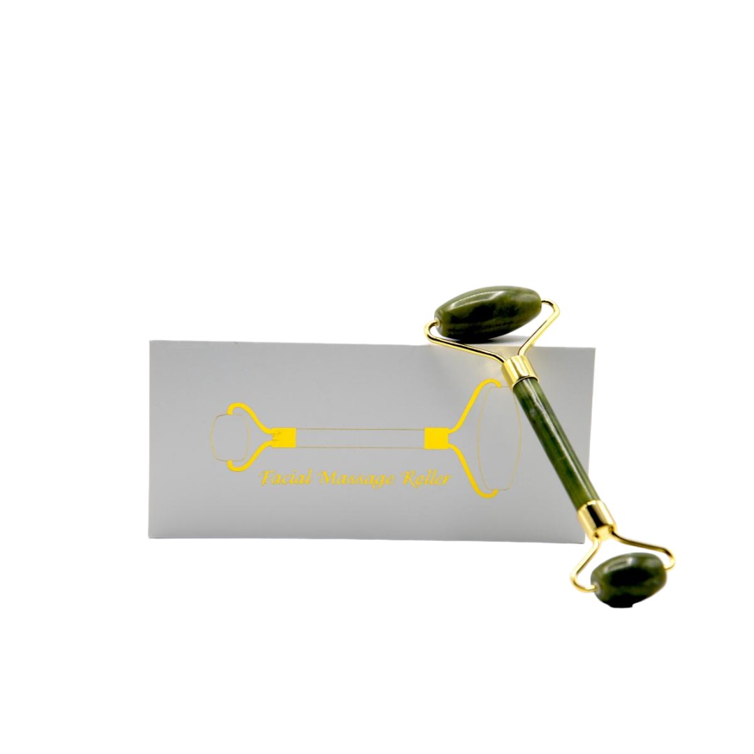B38 |Beauty Routine Roller Viso Massaggiatore Distendente in Giada - immagine 2